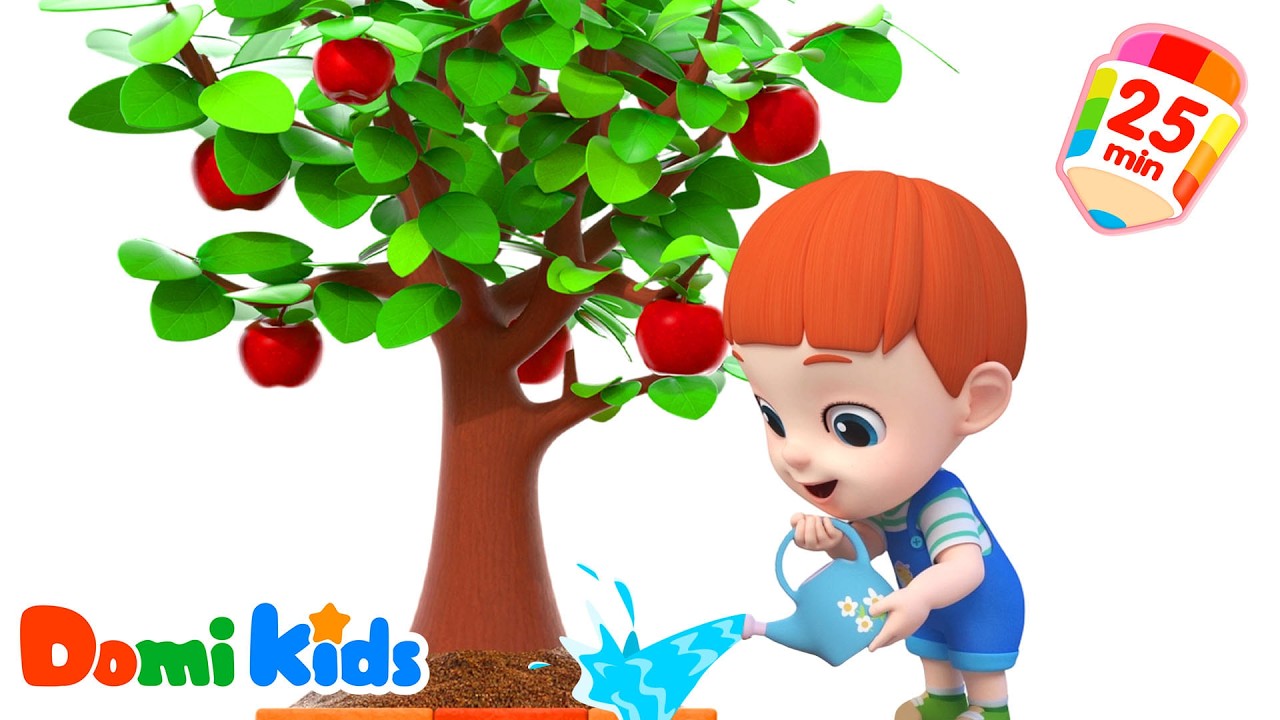 體驗一把種樹小游戲！| 樹上結的什麽水果？| 寶貝多米趣味挑戰