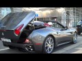 Gray Ferrari California Startup, Top- Down, and Acceleration in Zurich, Switzerland