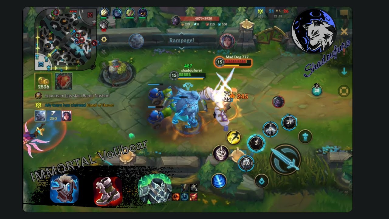 my IMMORTAL Volibear Build /try at your RISK RANK ONLY Voli-bear /Rank ...