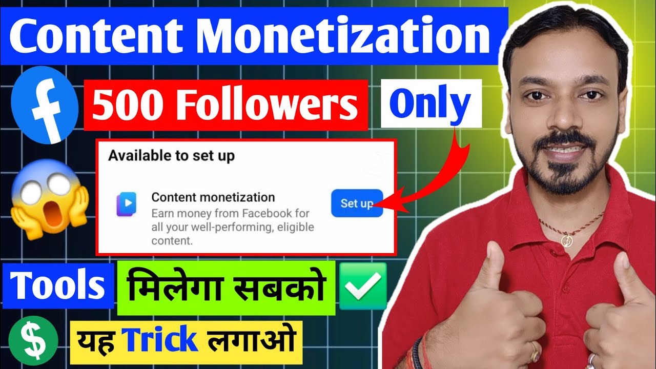 Facebook Content Monetization Tools Enable Only 1k Followers ️ Fb ...