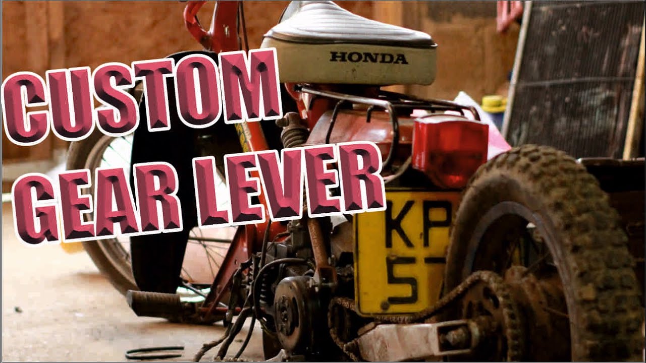 NC50 Honda custom gear lever, Pit Bike mods - YouTube
