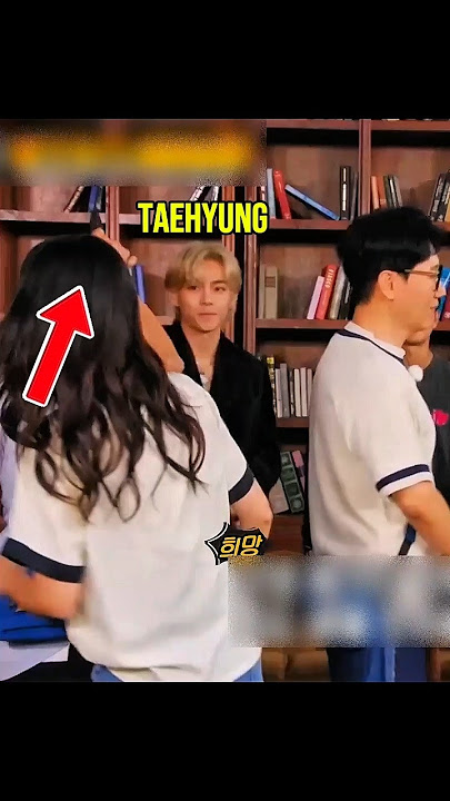 Taehyung's Reaction When He Was Teased By Woman!! 😂🤣 #bts #taehyung #kpop