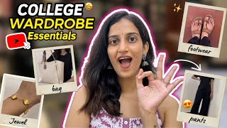 😍 COLLEGE GLOW UP : 👗WARDROBE Essentials✨