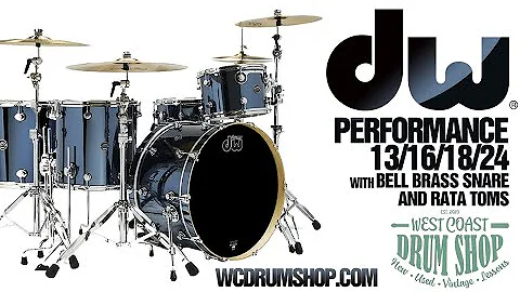 DW Performance Rock Kit 13/16/18/24 Chrome Shadow