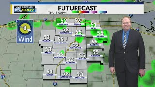 Tracking persistent mist/drizzle across the area