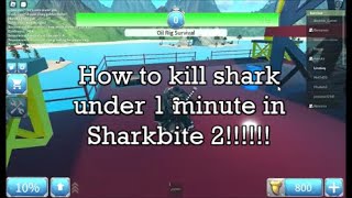How to kill Shark under 1 minute in Sharkbite 2
