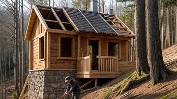 Man Builds Survival House in the Forest in 60 Days