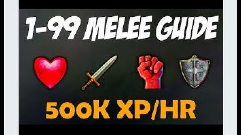 RS3 RuneScape 3 1-99 Attack Melee Guide  2024