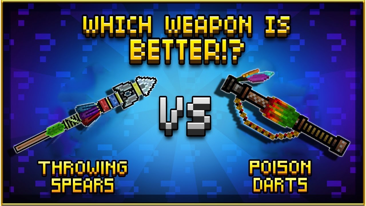Throwing Spears VS Poison Darts - Pixel Gun 3D - YouTube