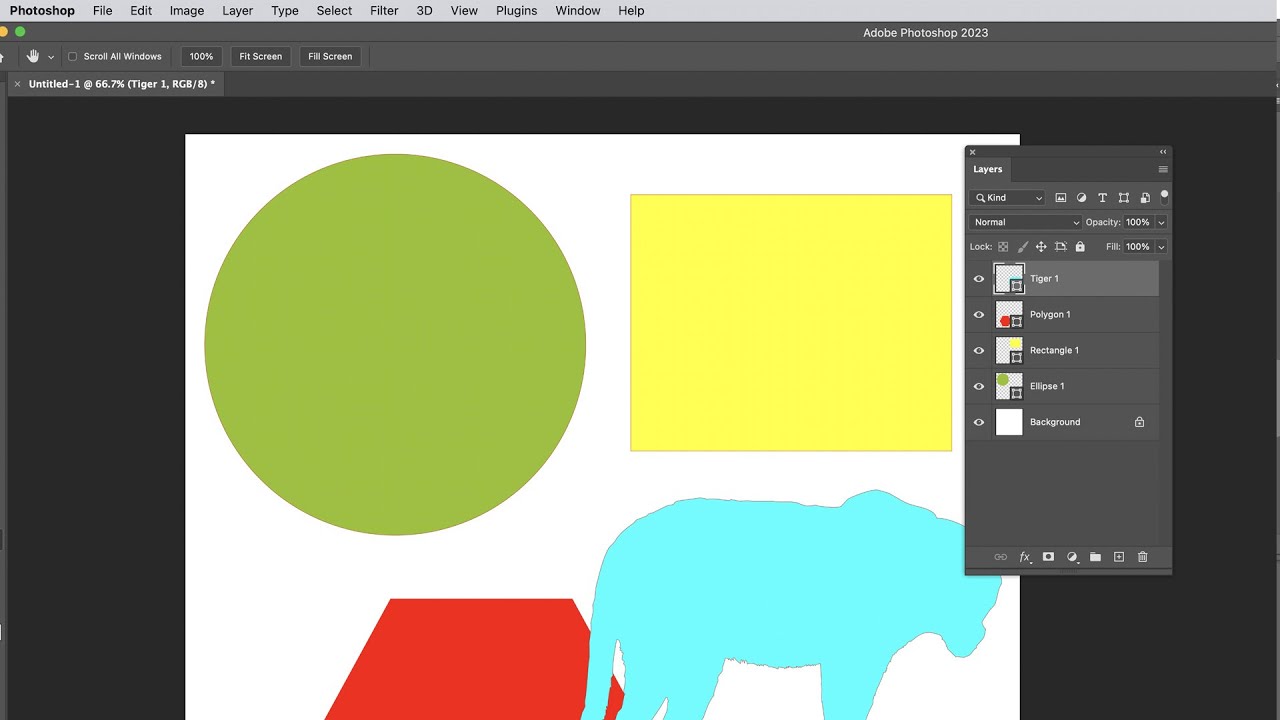 Photoshop Tutorial : HOW TO Change Fill Color Of Vector Shapes 