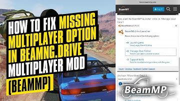 How to fix missing Multiplayer option in BeamNG.drive Multiplayer Mod (BeamMP)