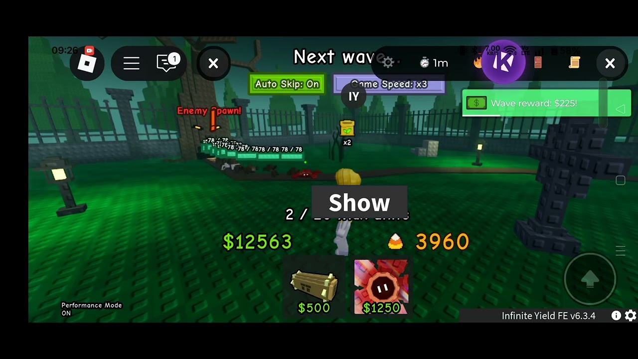 🍬 Garden Tower Defense Auto Farm Candy Fully Afk Script / Anti-ban 