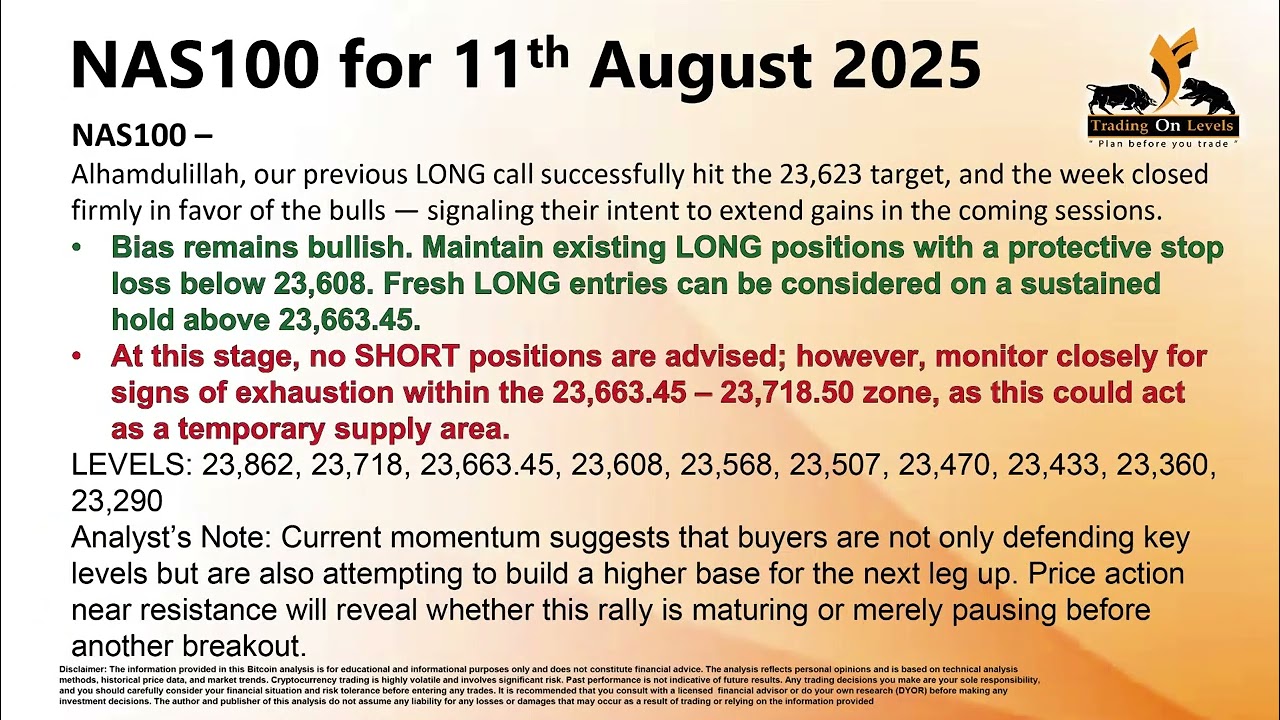 Targets Hit, Momentum Builds-Bulls in CommandFrom Breakouts to Turning PointsTrading Signal NAS100