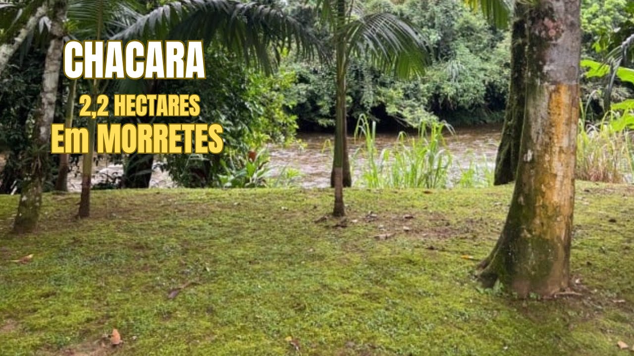 CHÁCARA EM MORRETES – 22 000M² DE NATUREZA, RIO NA FRENTE, LAZER  E TRANQUILIDADE