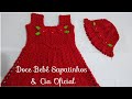 🥇Versão destros:Vestido Moranguinho em crochê ( 1 a 3 anos) # Doce Bebê Sapatinhos & Cia Oficial