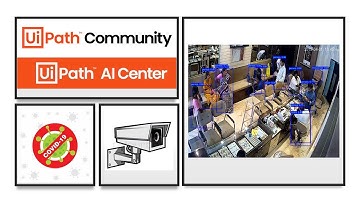 Counting people in supermarket from CCTV footage using AI and UiPath | Covid19 | Automation For Good