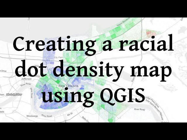 Creating a racial dot density map using QGIS