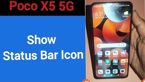 How to show status bar icon, Poco X5 5G me status bar icon Kaise lagaen