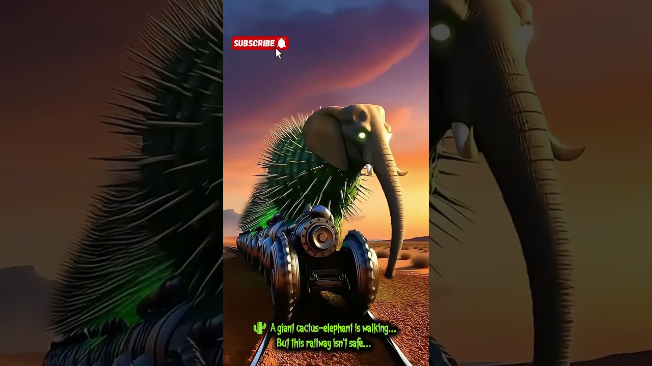 IT’S A CACTUS ELEPHANT TRAIN! 😱🌵🚂