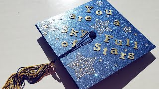 4K How To Decorate Your Graduation Cap for Under $5 (Starry Sky/Sky Full of Stars)