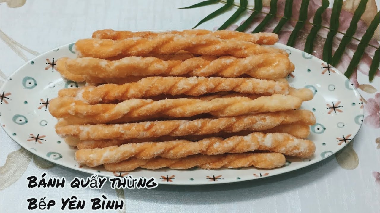Cách làm bánh quẩy thừng giòn tan làm từ bột nếp, Bếp Yên Bình.