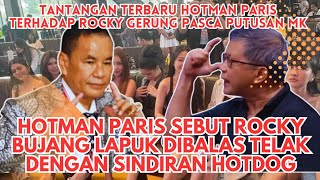 Saling Sindir Rocky Gerung Versus Hotman Paris Pasca Putusan MK   Hotdog Lawan Bujang Lapuk