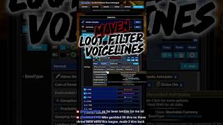 Discovering Maven's Loot Filter Lines | PoE 1 #pathofexile #shorts