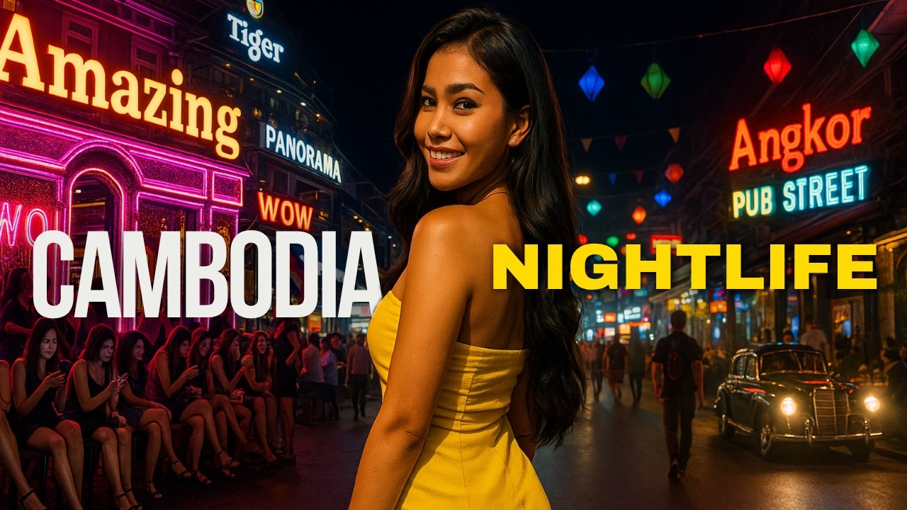 CAMBODIA NIGHTLIFE WALKING Tour 2025  🇰🇭 Girls, Clubs & Real Party Vibes After Dark 💃