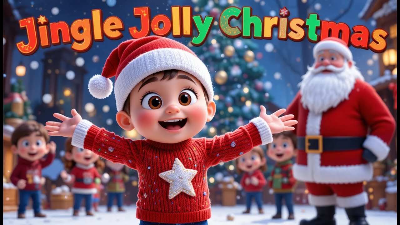 Merry Christmas | Santa Came to Jingle Jolly World 🎄 | Cute Cartoon for Kids