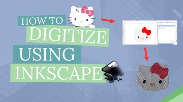 How to Use InkStitch/InkScape: Digitize Hello Kitty for Embroidery Machine (Step-by-Step Tutorial)