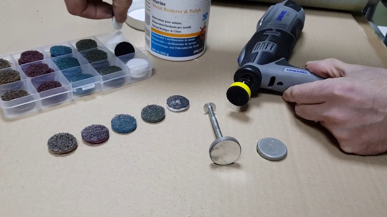 Шлифовка и полировка алюминия с помощью дисков Scotch-Brite и пасты для ...