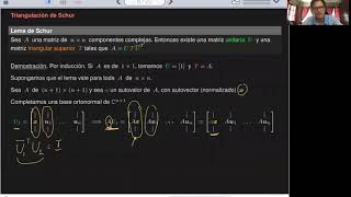Análisis Matricial 15. Triangulación de Schur