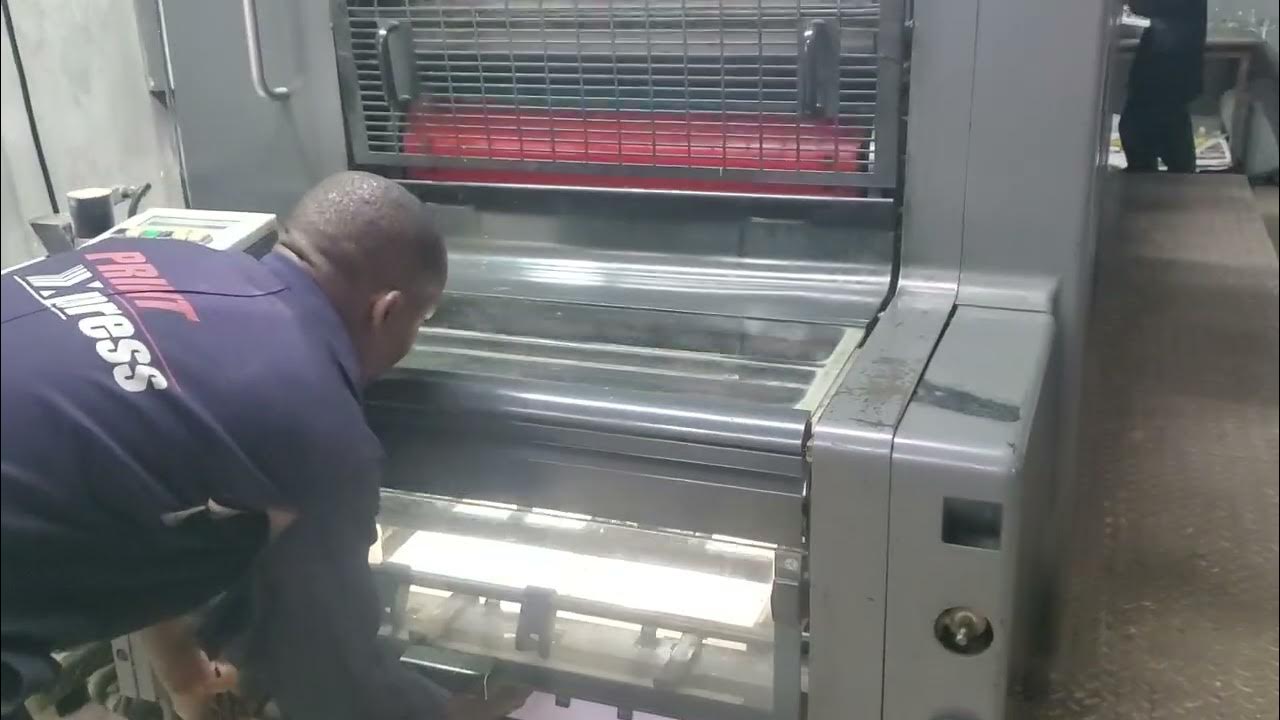 printing bond paper with SM74 machine. Heidelberg A2 printer YouTube