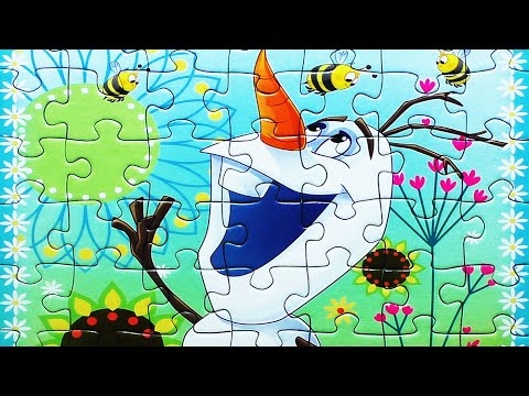 (Hura Huro ) Disney FROZEN Puzzle Game Rompecabezas De Olaf Elsa Anna ...
