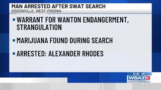 Man arrested after SWAT search