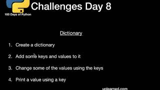 Python Day 9   Dictionary