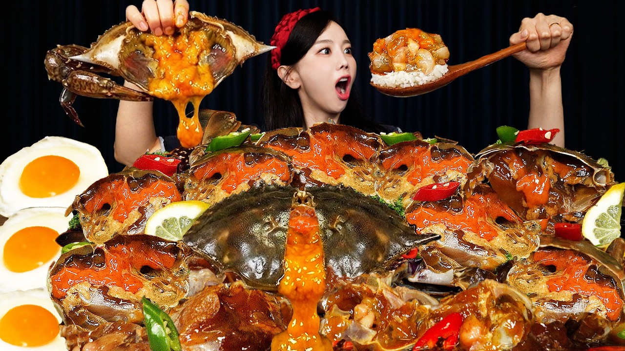 역대급 간장게장 2종 🦀내장까지 싹싹 긁어서 밥 한 솥 다 먹어버렸습니다 Soy sauce marinated crab eating Ssoyoung