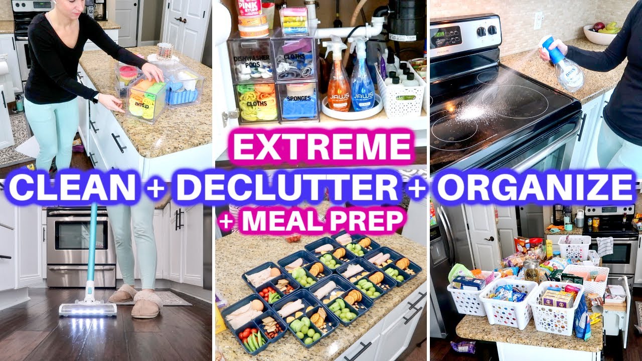 EXTREME CLEAN WITH ME + DECLUTTER + ORGANIZE | DAYS OF SPEED CLEANING ...