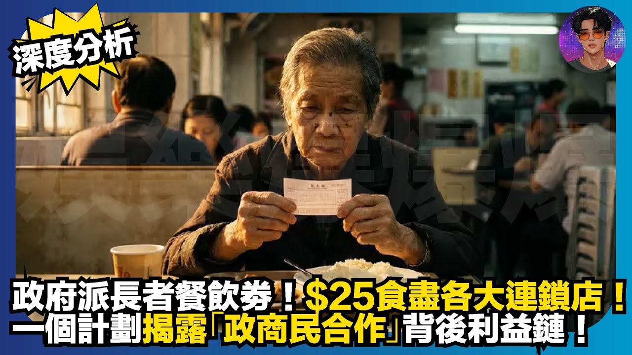 【深度分析】政府派長者餐飲券｜$25食盡各大連鎖店｜一個計劃揭露「政商民合作」背後利益鏈｜娛樂爆爆爆