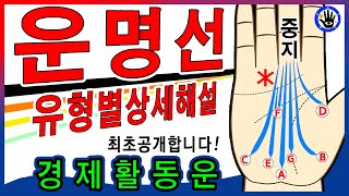 《운명선유형상세해설》세계최초 공개합니다 ! ! [손도사손금풀이 177번]