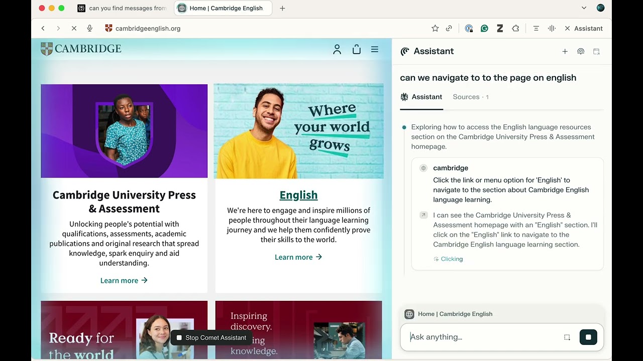 Using the Perplexity Comet Browser for the First Time