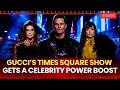 Paris Hilton, Cindy Crawford & Tom Brady Turn Times Square Into Gucci’s Star-Studded Runway | Screen