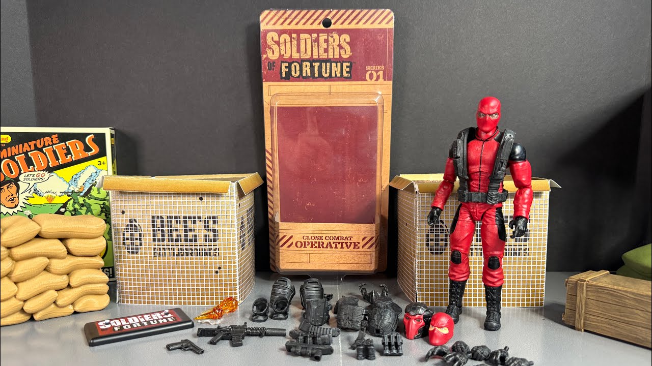 Soldiers of Fortune Close Combat Operative Red and Black