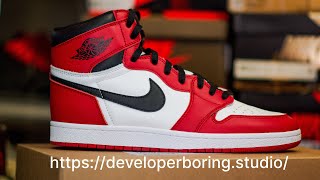 Best custommade  1985 Air JOrdan 1 “CHICAGO”that you can purchase developed by BORINGSTUDIO
