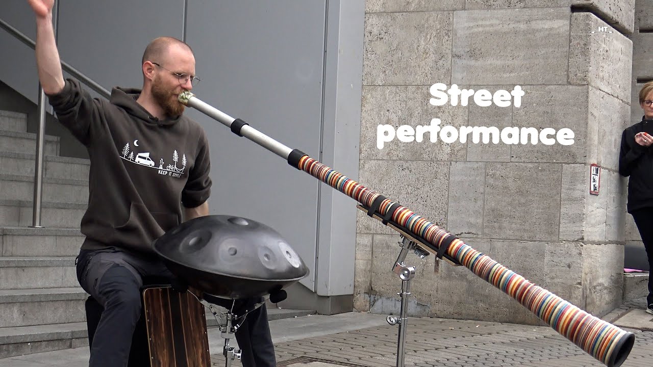 Street performance - Philipp Gerisch ist ein Handpan und Didgeridoospieler aus dem fränkischen Fürth