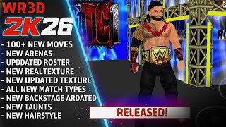 Wr3D 2K26 Banger Released Mod Updated Roster, All Arenas, Work On All Devices By Bob445