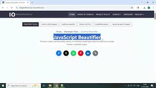JavaScript Beautifier by ImageOnline.co : Free Online Formatter Tutorial