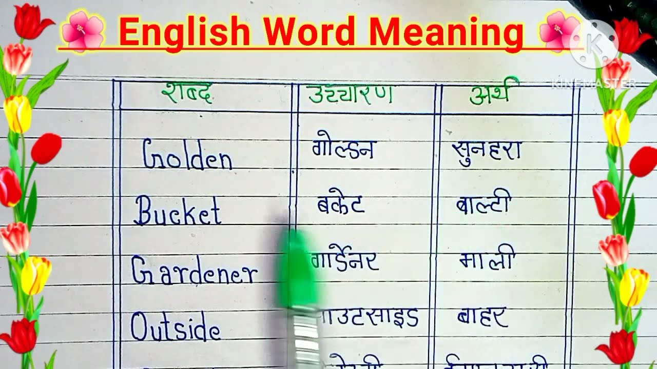 English Meaning Words Words Meaning English Meaning Vocabulary English Meaning Words Words Meaning English Meaning Vocabulary