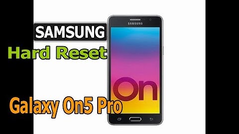 Samsung On5 Pro (SM-G550FY) Hard Reset/ Pattern Unlock Easy Trick With Keys