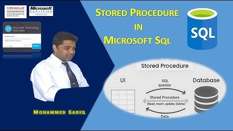 Stored Procedure in MS Sql Server